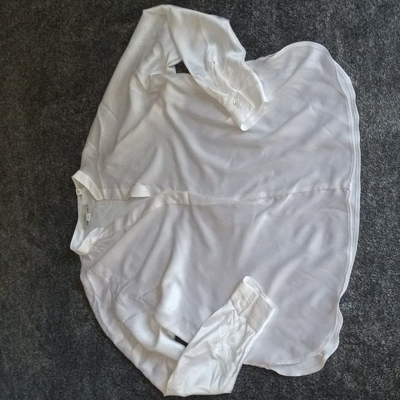 Vince band collar silk shirt - Picture 1 of 12